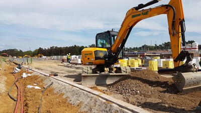 Landmark Groundworks Construction Site Excavator 