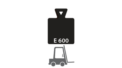 E600 – Heavy, moving plant and plant with solid tyres such as forklifts in heavy duty areas like warehouses, docks etc.