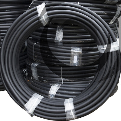 38/44mm Polyethylene Duct x100m Coil; Black Printed Electric