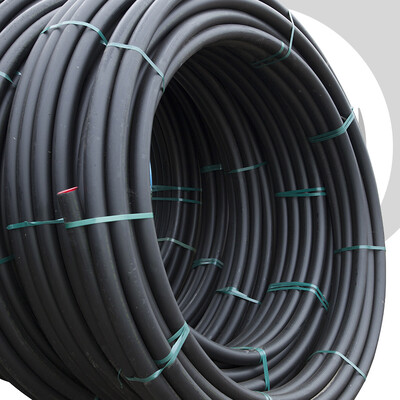 HDPE Water Pipe: 63mm x 100m Coil; BLACK 16 bar/ PE100/ SDR11