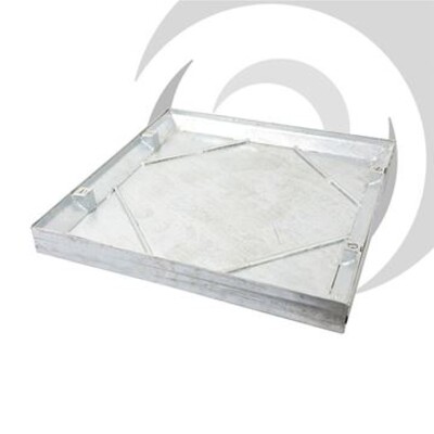 RECESSED SCREED Cover Galvanised: 450 x 450mm Sealed & Locked 10tn GLVW