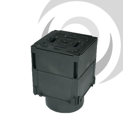 Hexdrain Polypropylene Slot Drain Corner Unit Suits 110mm outlet or connection to sump unit