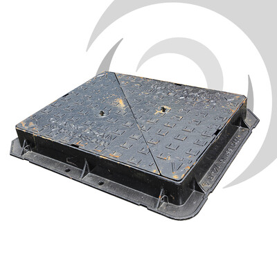 Ductile Iron Cover & Frame: 750 x 600 x 100mm D400