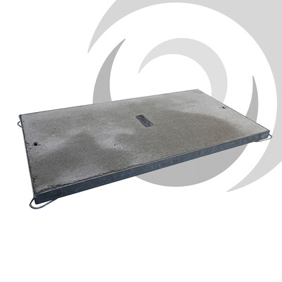QuadBox Concrete Cover EN6/B125 1310 x610mm Badged: BT Approved, Twin Part Unit