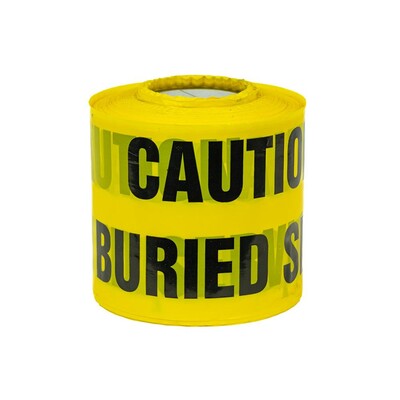 Underground Warning Tape - Buried Services (x365m) Yellow