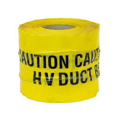 Detectable U/G Warning Tape - HV Duct (x100m) Yellow