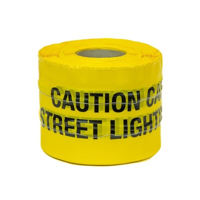 Detectable U/G Warning Tape - Street Lighting (x100m) Yellow