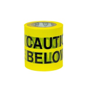 Detectable U/G Warning Tape - ELECTRIC (x100m) YELLOW
