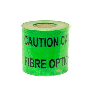 Underground Warning Tape - FIBRE OPTIC (x365m) - GREEN