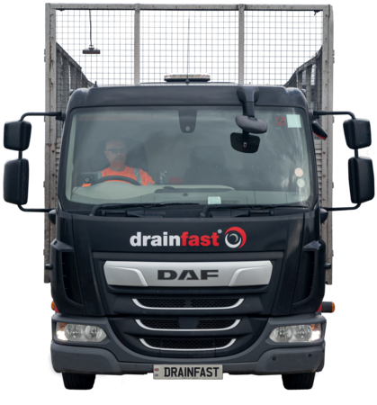 Drainfast DAF 7.5t Truck cutout front view new