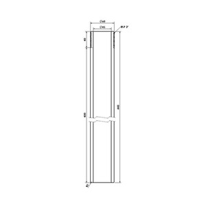 Frost spigot adaptor BSP2 to 47.5mm ID, 60mm OD BS416/2, extends 110mm