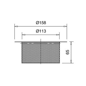 Frost Filter basket for medium duty adjustable floor drain assemblies