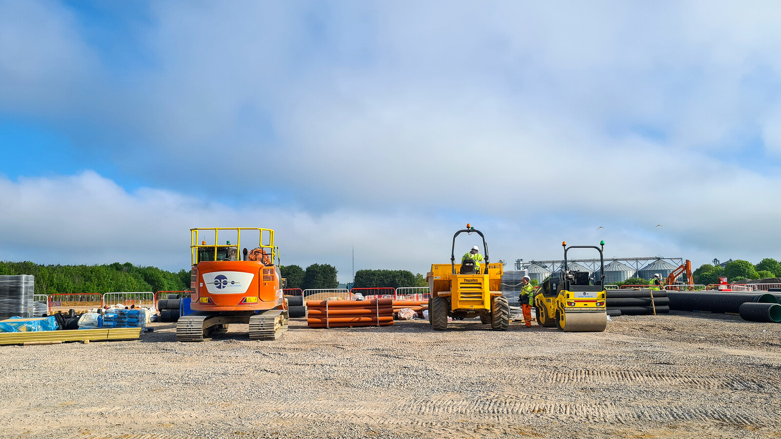 Entex Projects building site with machinery 
