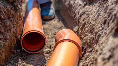Underground Drainage Pipe Installation Sewer UK