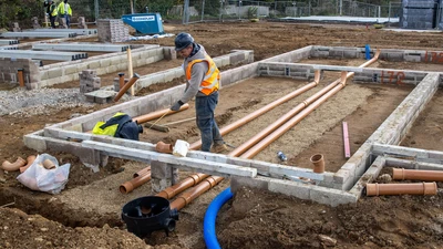 house plot drainage installation uk