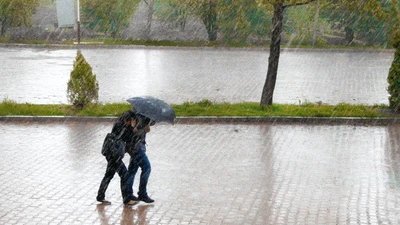rain street scene surface water