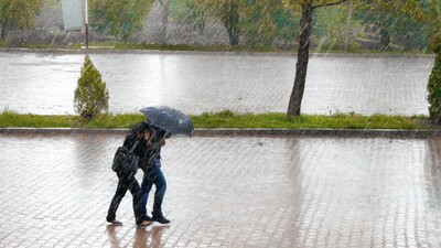 rain street scene surface water