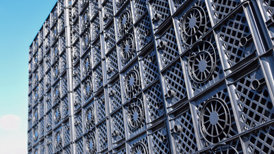 Stormwater Soakaway Crates Rainwater Drainage Stacked up
