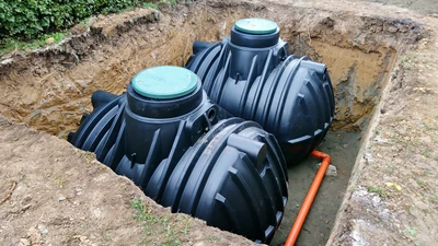 Rainwater Harvesting Storage Tank Installation Graf
