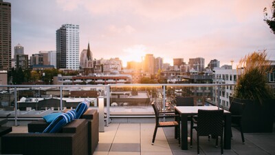flat warm roof balcony