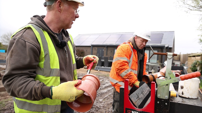 David Price of Southbourne Civil Engineering Installing Drainage with The SiteStak System