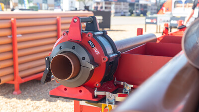 ProCut Pipe Cutting and Chamfering Tool Prototype on SiteStak at PlantWorx show