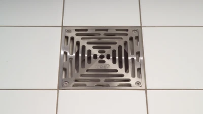 Frost floor drain gully square stainless steel grating