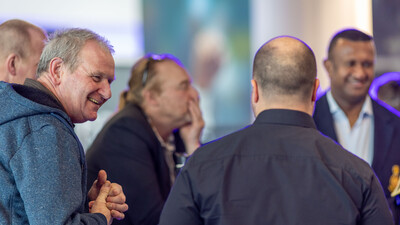 Drainfast operations team members at company event