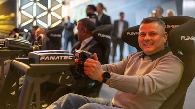 Mercedes-Benz World simulators Drainfast team building activity