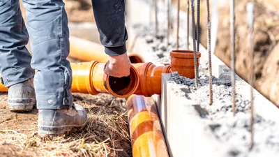 underground drainage push fit install 