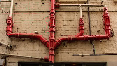 old red soil pipes