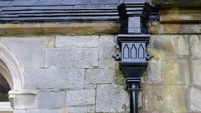 Victorian cast iron gutter