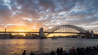 Sydney Harbour Bridge Sunset