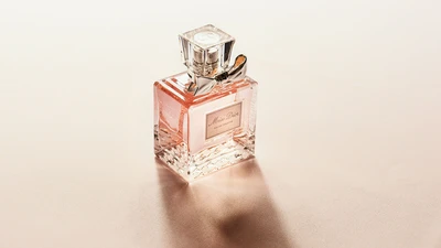 pink perfume bottle 
