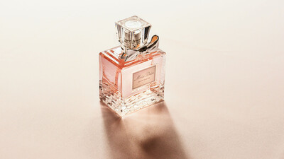 pink perfume bottle