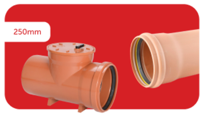 250mm underground sewer pipe fittings