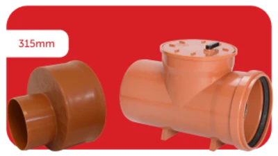 315mm underground sewer pipe fittings