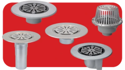 cold roof rainwater drain outlets