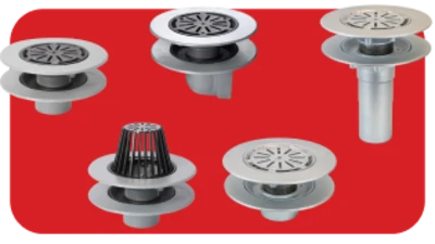 warm roof rainwater drain outlets
