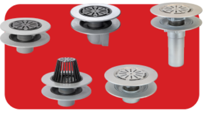 warm roof rainwater drain outlets