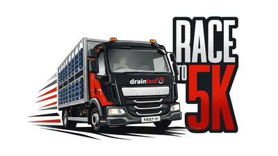 Drainfast race to 5k Logo 