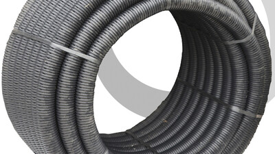 PERFORATED Land Drain: 100mm x 25m Coil; BLACK
