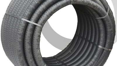 PERFORATED Land Drain: 60mm x 50m Coil; Black