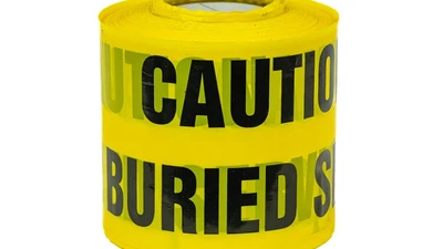 Underground Warning Tape - Buried Services (x365m) Yellow