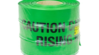 Detectable U/G Warning Tape - Rising Main (x100m) - Green