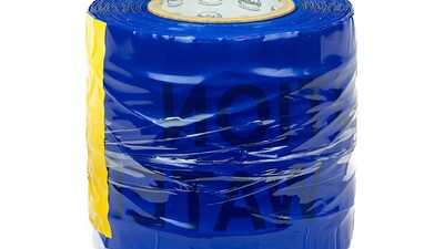 Detectable U/G Warning Tape - WATER PIPE (x100m) BLUE