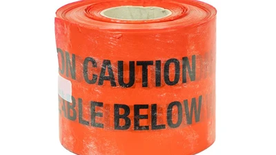 Underground Warning Tape - High Voltage (x365m) Red
