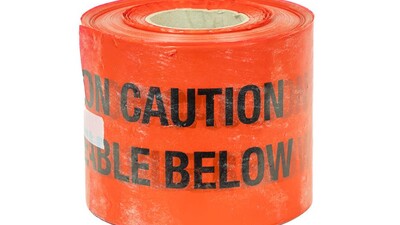 Underground Warning Tape - High Voltage (x365m) Red