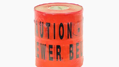 Underground Warning Tape - SEWER PIPE (x365m) - RED
