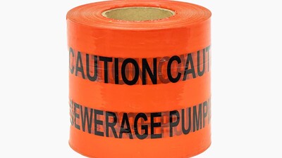 Underground Warning Tape - Sewage Pumping Main (x365m) - Red